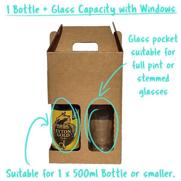 1 Bottle + Glass Capacity with individual Bottle compartment