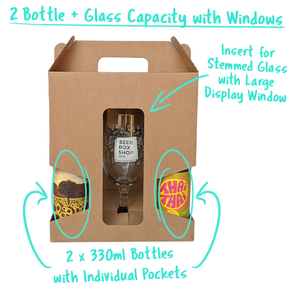 2 Bottle + Glass Capacity with individual Bottle compartments