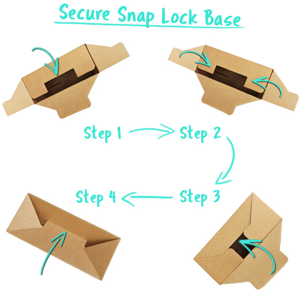 Secure Snap Lock Gift Box Base