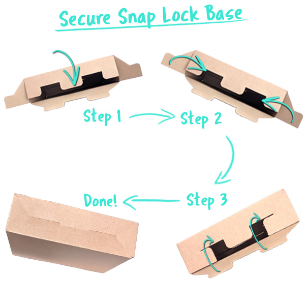 Secure Snap Lock Gift Box Base