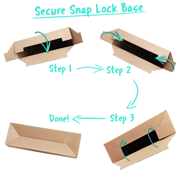 Secure Snap Lock Gift Box Base