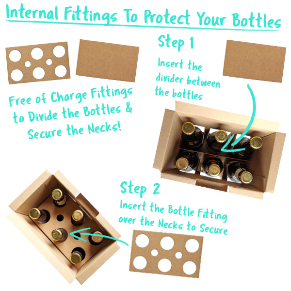 Free of Charge internal fittings provide additional protection and security for your bottles