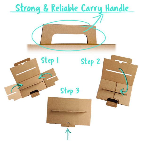 Strong, reliable Gift Box Carry Handle