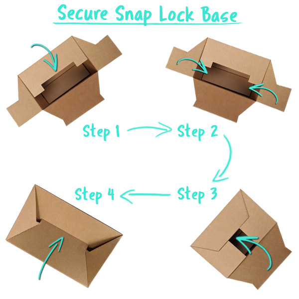 Secure Snap Lock Gift Box Base