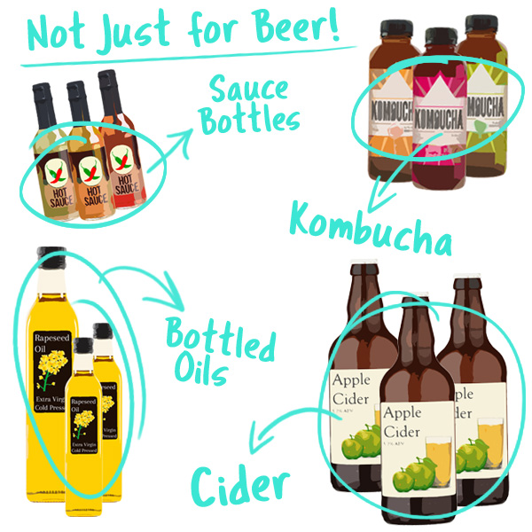Our boxes are also suitable for Cider, Kombucha, Oils and Sauces