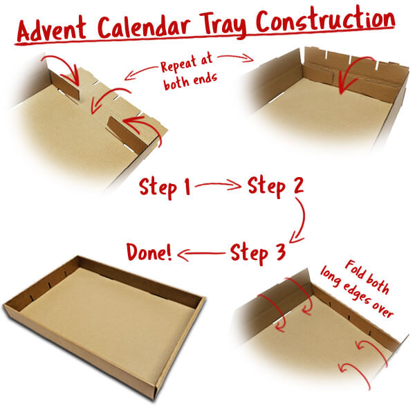 Beer Advent Calendar easy to construct tray