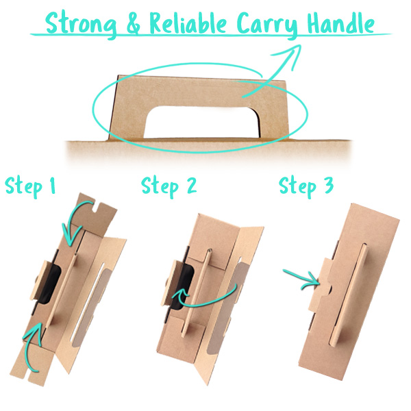 Strong, reliable Gift Box Carry Handle