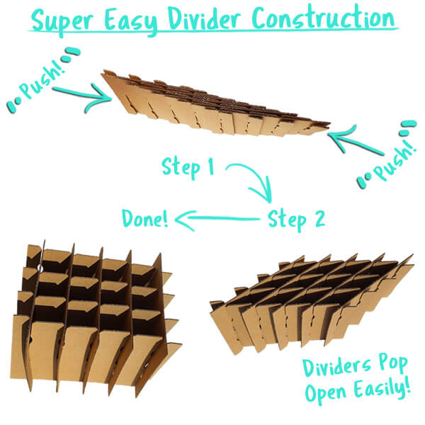 Super Shipper Pre Constructed Divider Assembly
