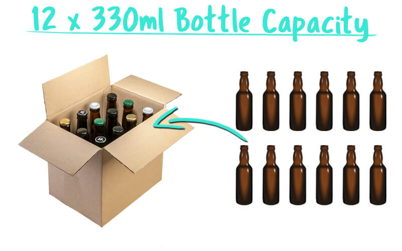 12 x 330ml Beer Bottle Trade Box Capacity