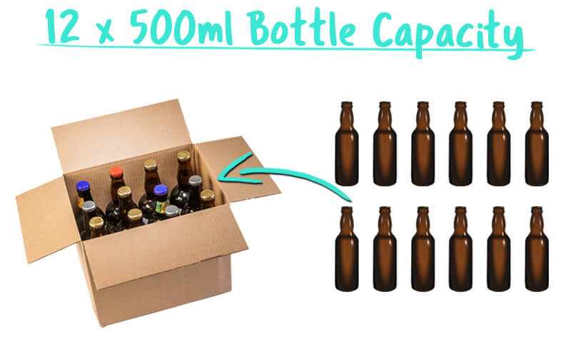 12 x 500ml Beer Bottle Trade Box Capacity