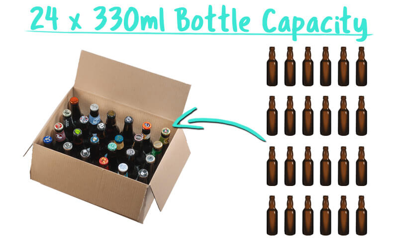 24 x 330ml Beer Bottle Trade Box Capacity