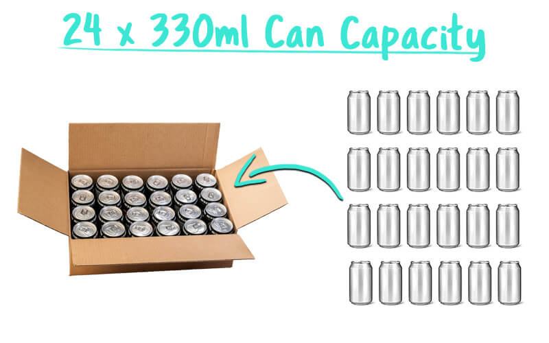24 x 330ml Beer Can Trade Box Capacity