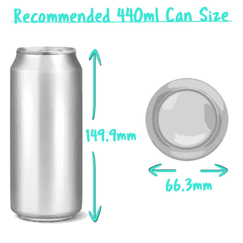 440ml Beer Can Trade Box Size
