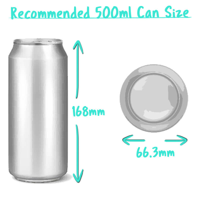 500ml Beer Can Trade Box Size